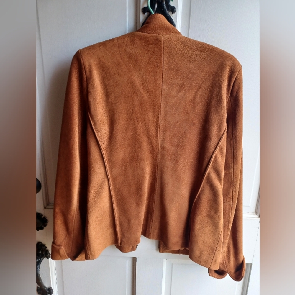 Rusty Brown Leather Jacket - image 2